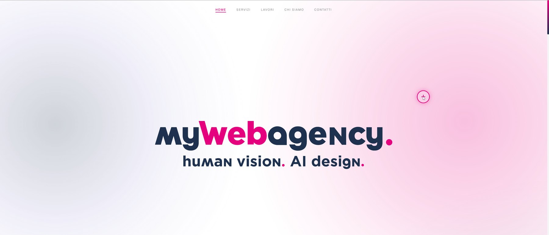 Home page del sito MyWebAgency, agenzia di sviluppo web ed e-commerce del gruppo Nexia